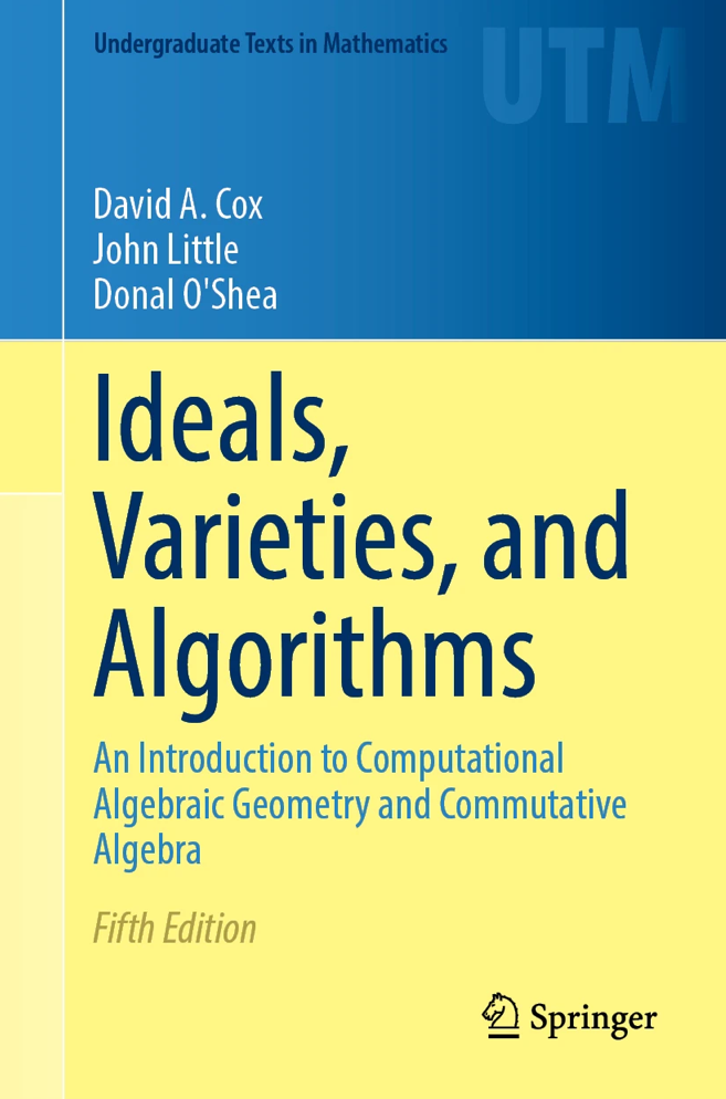 Cover of Ideals, Varieties and Algorithms